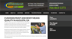 Desktop Screenshot of cushmanpaintandbody.com